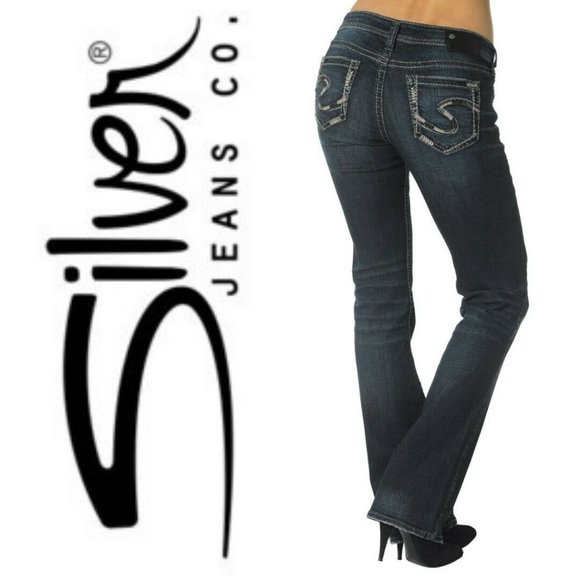 Silver Jeans Denim - Silver Jeans Aiko Bootcut Thick Stitch Denim Jeans